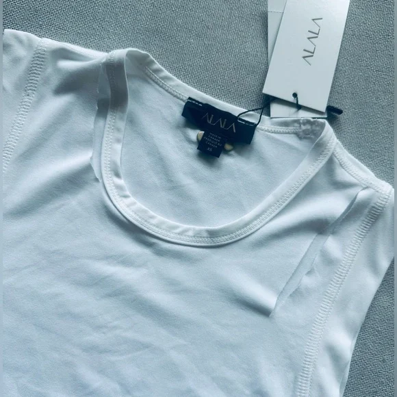 Alala Carve Cutout White Sleeveless Tank Top - Picture 5 of 10